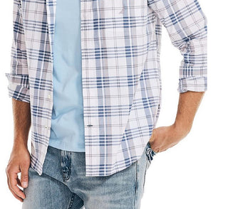 Camisa Oxford Masculina Nautica Classic Fit Branca Tamanho Grande