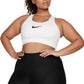 Sutiã esportivo Nike Plus Dri Fit Support feminino, branco, tamanho extragrande