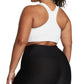 Sutiã esportivo leve Nike Support Racerback feminino, branco, tamanho 3X
