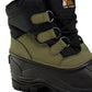 Botas de neve masculinas Polar Armor All Weather, verdes, tamanho 8 M