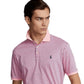 Camisa polo masculina Polo Ralph Lauren Classic Fit de algodão macio, rosa, tamanho extragrande