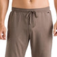 Shorts casuais com cordão masculino Hanro marrom tamanho grande