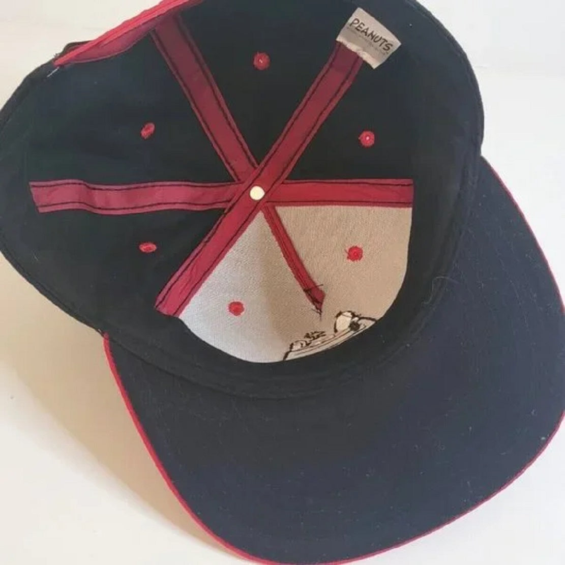 Boné masculino Peanuts Snoopy Graphic, preto, tamanho regular