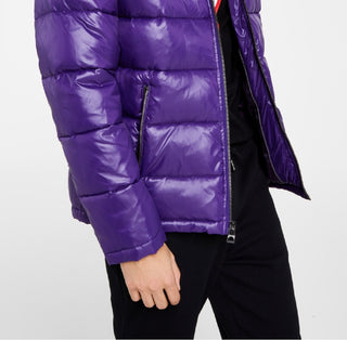 Casaco masculino com capuz GUESS roxo tamanho X-Large