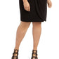 Vestido tubinho de renda com lantejoulas plus size feminino conectado, preto, tamanho 16W