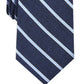 Gravata listrada Gullit masculina Perry Ellis, azul, tamanho regular
