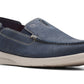 Clarks Gorwin Step Slip On Loafer Masculino Azul Tamanho 11 M