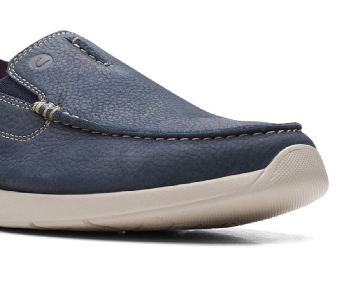 Clarks Gorwin Step Slip On Loafer Masculino Azul Tamanho 11 M