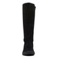 Botas de montaria femininas Clarks Caroline com zíper e fivela, pretas, tamanho 7 M
