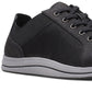 Tênis Clarks Cloudsteppers Breeze Sky com cadarço, feminino, preto, tamanho 8,5 M
