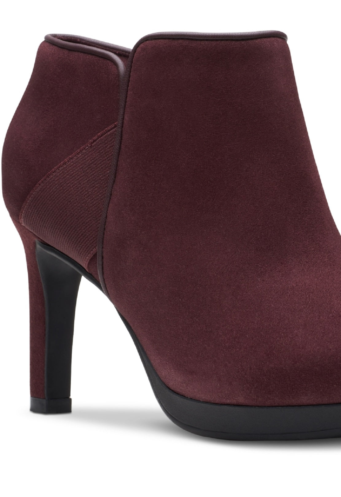 Clarks Ambyr Gem Plataforma Botas Femininas Vermelhas Tamanho 7 M