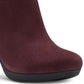 Clarks Ambyr Gem Plataforma Botas Femininas Vermelhas Tamanho 7 M