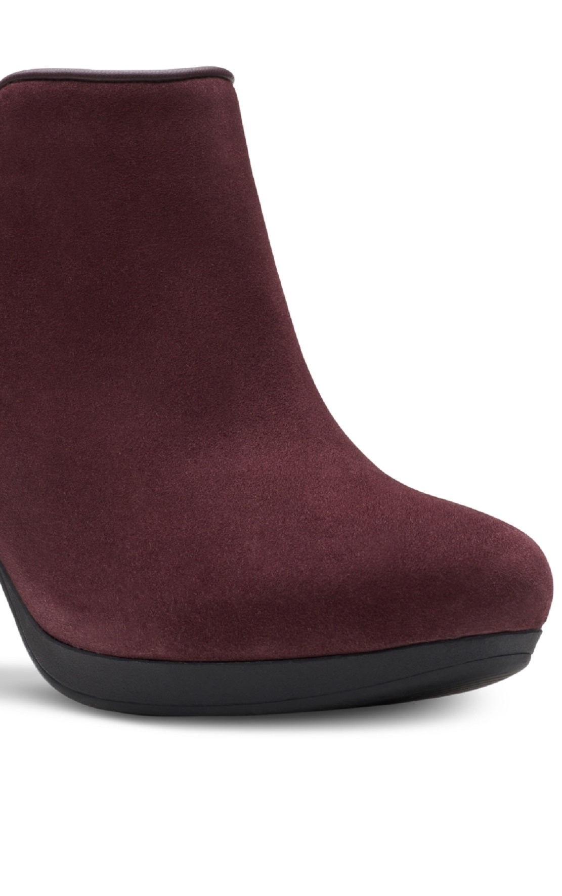Clarks Ambyr Gem Plataforma Botas Femininas Vermelhas Tamanho 7 M