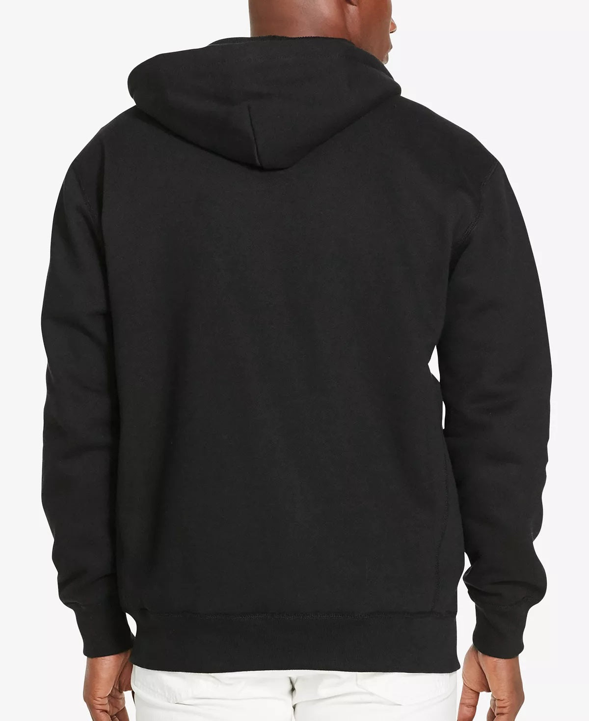 Polo Ralph Lauren Masculino Classic Fleece com capuz e zíper completo, preto, tamanho 3XB