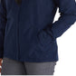 Jaqueta de chuva minimalista com capuz Marmot feminina, azul, tamanho X-S
