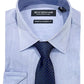 Conjunto de camisa social e gravata Nick Graham Slim Fit Chambray Masculino Azul Tamanho P