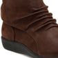 Clarks Sillian Sway Bota de Couro com Bico Redondo Feminina Marrom Tamanho 8 M