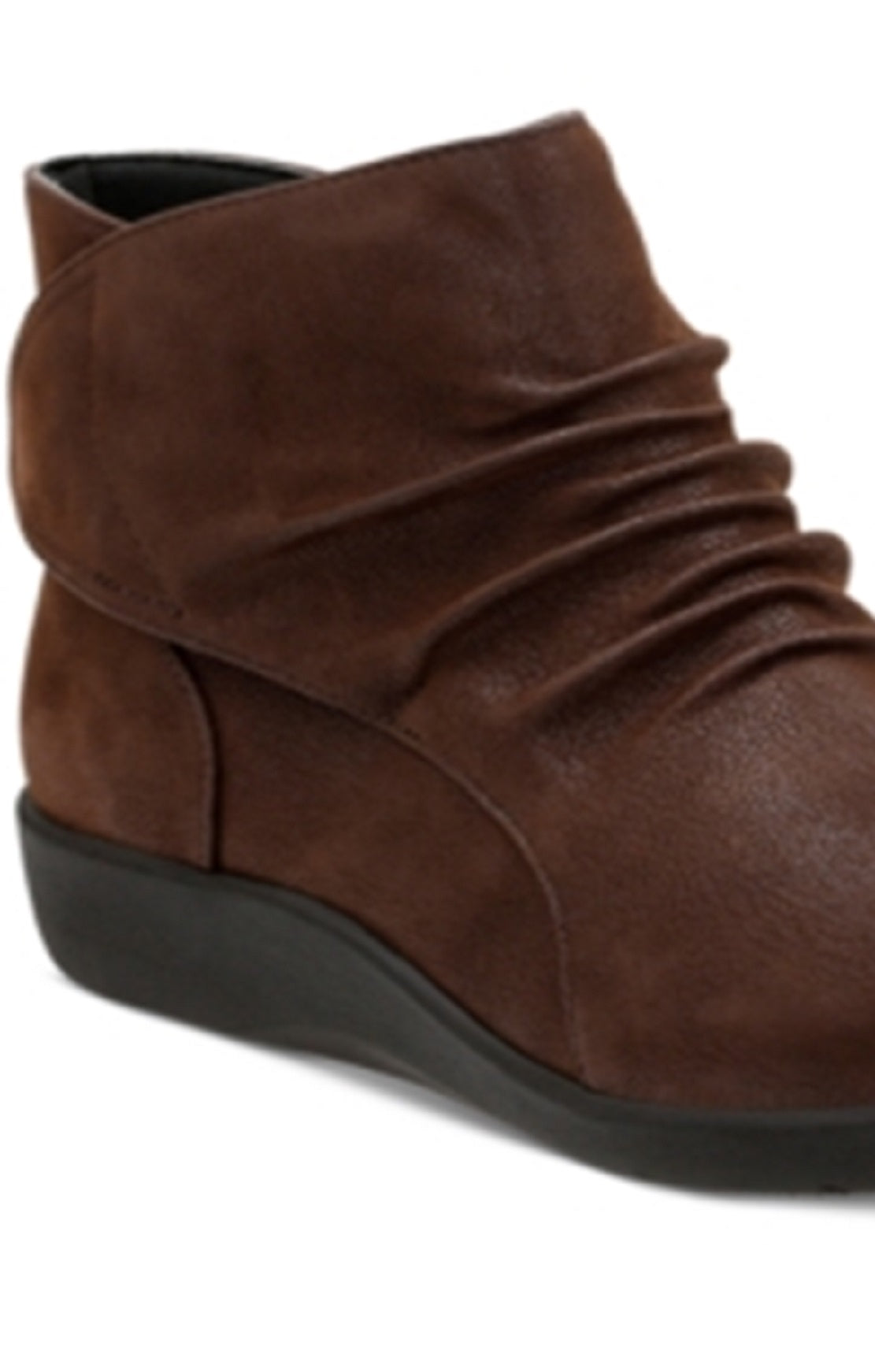 Clarks Sillian Sway Bota de Couro com Bico Redondo Feminina Marrom Tamanho 8 M