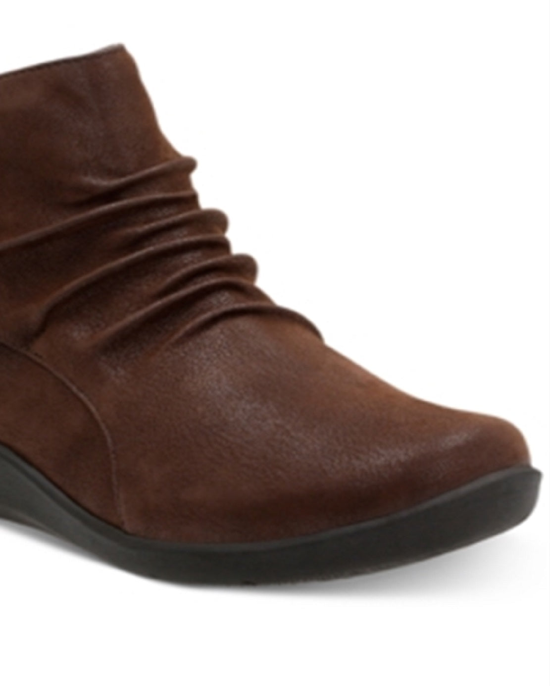 Clarks Sillian Sway Bota de Couro com Bico Redondo Feminina Marrom Tamanho 8 M