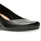 Clarks Flores Tulip Wedge Scarpin Feminino Preto Tamanho 6,5 W