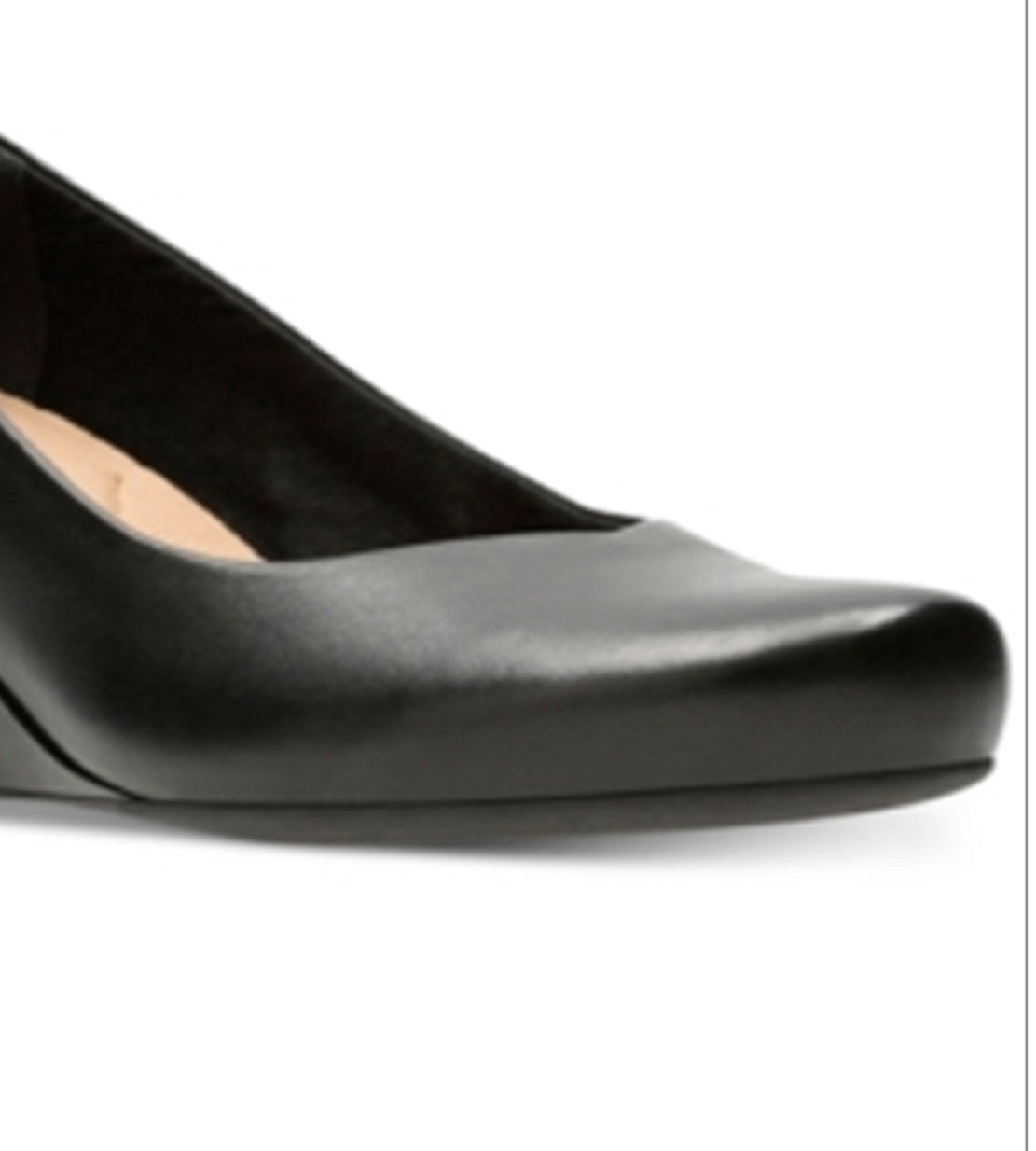 Clarks Flores Tulip Wedge Scarpin Feminino Preto Tamanho 6,5 W