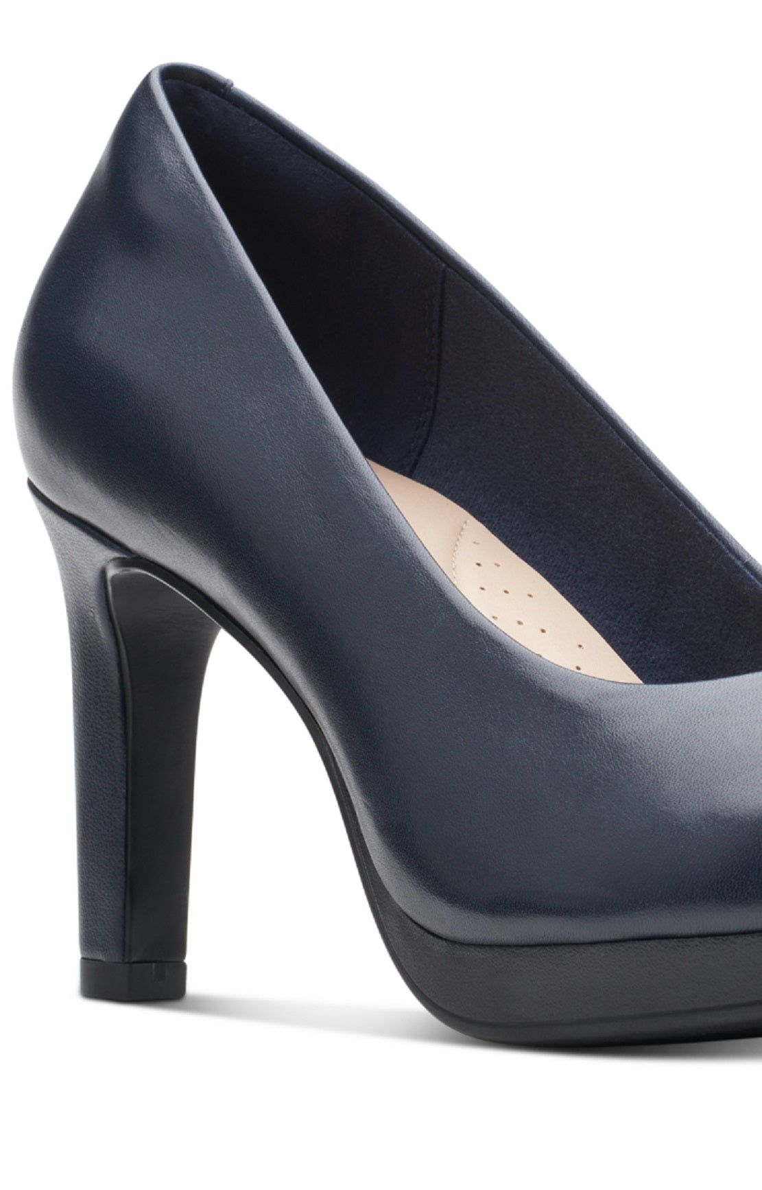 Sapatos sociais Clarks Ambyr Joy femininos, azul, tamanho 8 M