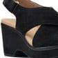 Sandálias Clarks Giselle Cove Femininas Pretas Tamanho 8,5 W
