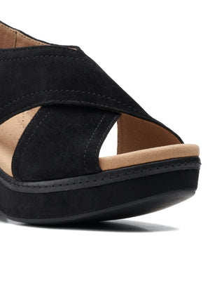 Clarks Women's Giselle Cove Sandals Black Size 8.5 W