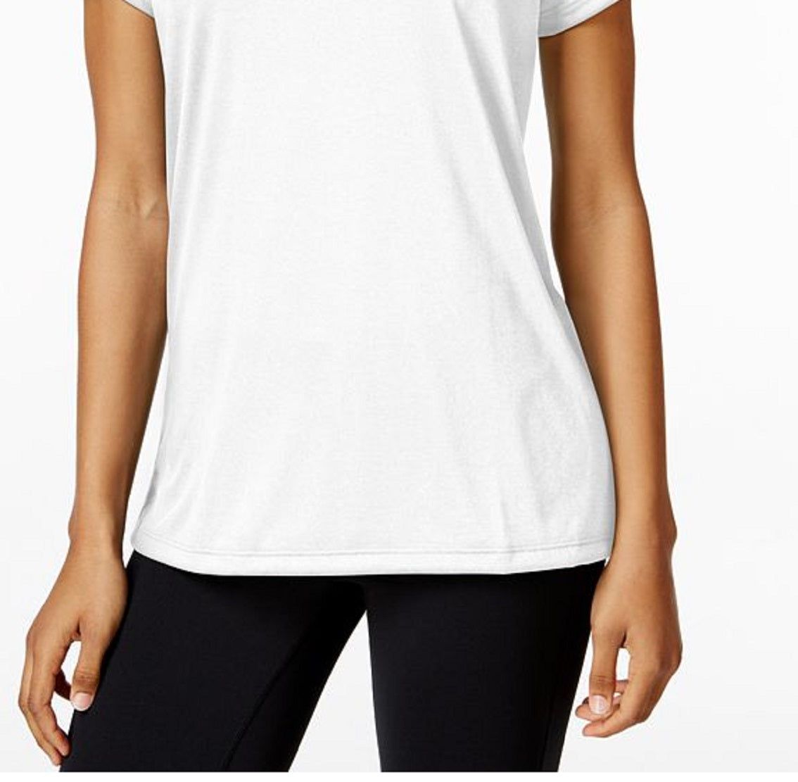 Camiseta Tech Crew Neck Feminina Under Armour Branca Tamanho Médio