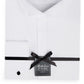 Camisa smoking masculina Michelsons Of London com corte slim e punho elástico, branca, tamanho 15x32x33