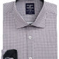 Camisa social masculina com corte slim fit e estampa xadrez elástica, tamanho pequeno, preta, da Society of Threads