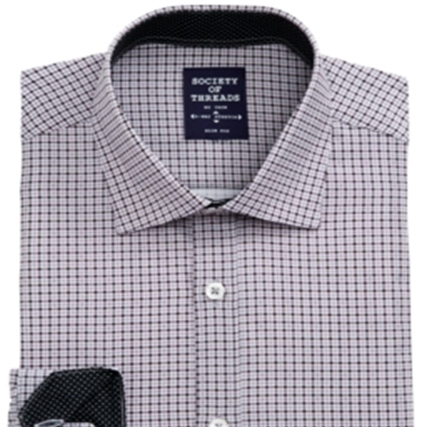 Camisa social masculina slim fit, sem passar roupa, elástica, xadrez, preta, tamanho XX-G