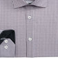 Camisa social masculina slim fit, sem passar roupa, elástica, xadrez, preta, tamanho XX-G