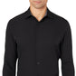 Camisa social masculina Construct Slim Fit Solid Performance Stretch Cooling Comfort, preta, tamanho grande