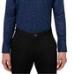 Camisa social masculina com estampa elástica e sem ferro, tamanho extragrande, da Society Of Threads, tamanho slim fit, azul