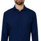 Camisa social Calabrum masculina regular fit sólida performance azul tamanho grande