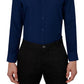 Camisa social Calabrum masculina regular fit sólida performance azul tamanho grande