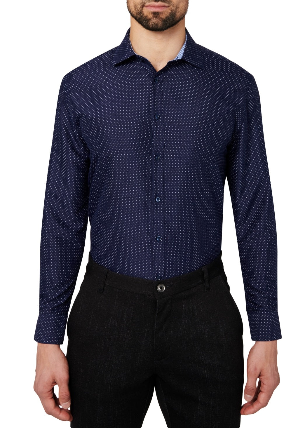Camisa social Calabrum masculina regular fit performance azul tamanho grande