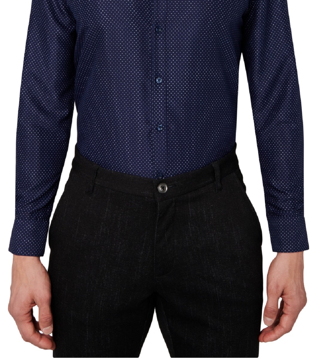 Camisa social Calabrum masculina regular fit performance azul tamanho grande