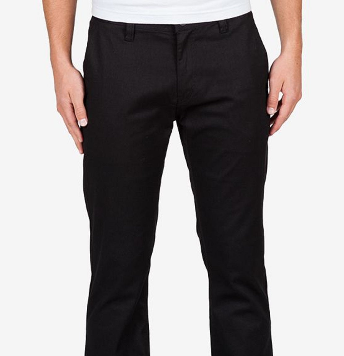 Calça elástica Volcom Fricken' Modern Masculina Preta Tamanho 32
