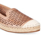 Bella Vita Channing Cap Toe Espadrille Flats Feminino Marrom Tamanho 8,5 M