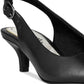 Easy Street Faye Slingback Feminino Salto Kitten Preto Tamanho 8,5 W