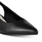 Easy Street Faye Slingback Feminino Salto Kitten Preto Tamanho 8,5 W