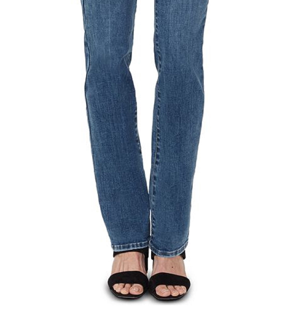 Calça jeans feminina NYDJ Marilyn Tummy Control com perna reta, azul, tamanho 12