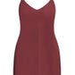 Vestido longo feminino City Chic com decote em V, vermelho, tamanho 18W