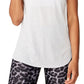 Camiseta regata feminina Active Curve Hem, cinza, tamanho X-S