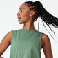 Camiseta regata feminina Cotton On The Tank, verde, tamanho M