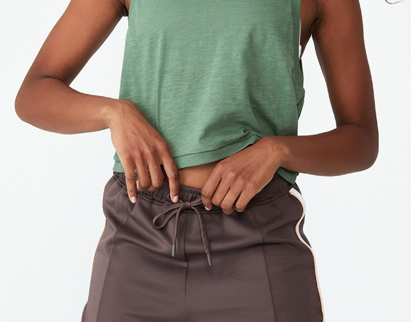 Camiseta regata feminina Cotton On The Tank, verde, tamanho M