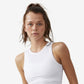 Camiseta regata feminina Cotton On Active Rib, branca, tamanho pequeno