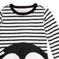 Camiseta de algodão com estampa de pinguim listrada First Impressions para bebê menino, tamanho 18 meses